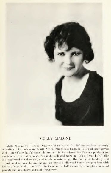 Molly Malone (actress) FileMolly Malone Whos Who on the Screenjpg Wikimedia Commons