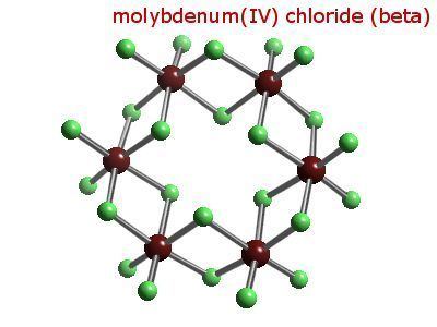 Molybdenum tetrachloride httpswwwwebelementscommediacompoundsMoCl