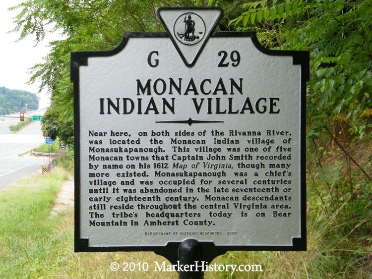 Monacan people Monacan Indian Village G29 Marker History