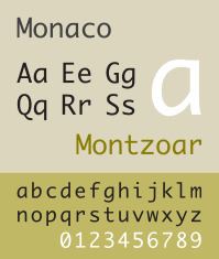 Monaco (typeface) httpsuploadwikimediaorgwikipediacommonsthu