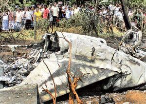 Monath Perera Shocked residents see Kfirs crashing pilot plummeting