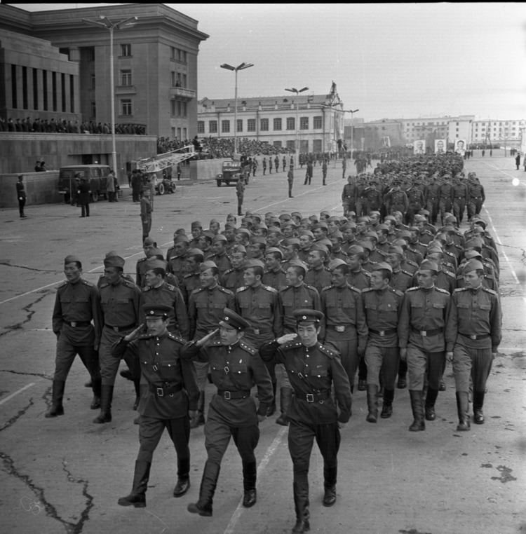 Mongolian People's Army Inspection Of Mongolian People39s Army Mongolian People39s Republic