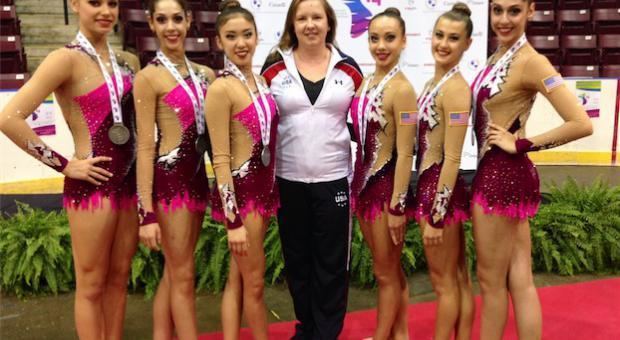 Monica Rokhman Rokhman twins rhythmic gymnastics team eye 3916 Olympics The