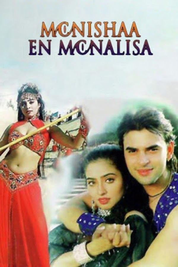 Movie poster of Monisha En Monalisa, a 1999 Indian Tamil-language romantic film written, directed and produced by T. Rajendar starring Ramankanth as Rahul and Mumtaj as Monisha.