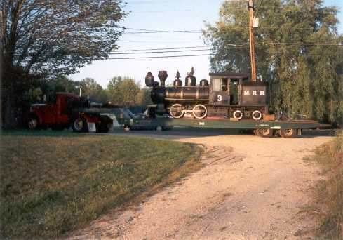 Monson Railroad Monson Railroad 3 being pulled by my grandfather39s tractor The
