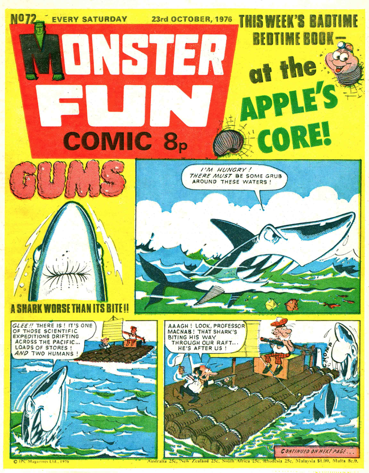 Monster Fun Wacky Comics This Week In 1976 Monster Fun