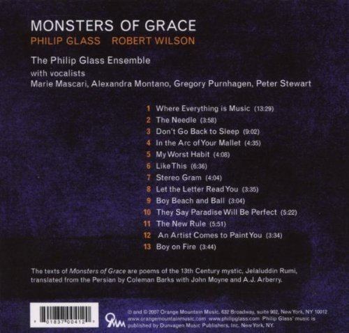 Monsters of Grace Philip Glass Michael Riesman The Philip Glass Ensemble Glass