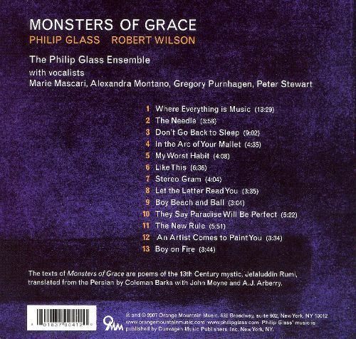 Monsters of Grace Philip Glass Monsters of Grace Philip Glass Ensemble Songs