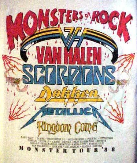 Monsters of Rock Tour 1988 Deniz and Kenny Original Songs Van Halen Monsters of Rock 1988