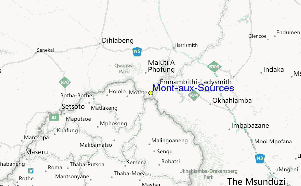 Mont-Aux-Sources MontauxSources Ski Resort Guide Location Map amp MontauxSources