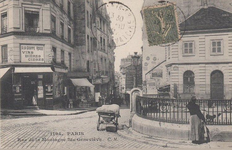 Montagne Sainte-Geneviève Les anciennes rues de Paris rue de la MontagneSainteGenevive