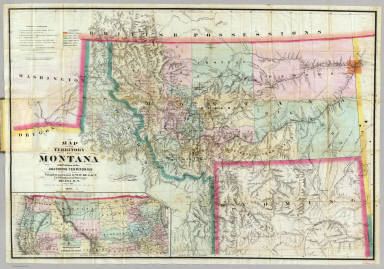 Montana Territory Of The Territory Of Montana DeLacy WW GW amp CB Colton amp Co