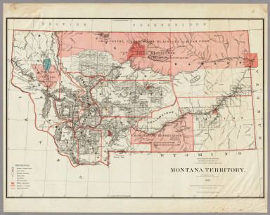 Montana Territory Territory US General Land Office 1883