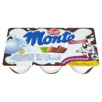 Monte (dessert) Zott Monte Milk Dessert 330 g 6 Pieces Tesco Groceries