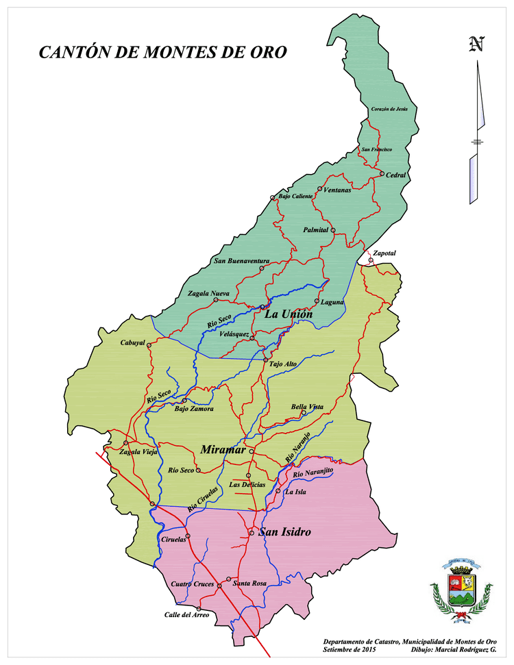 Montes de Oro (canton) Pueblos y Ros Municipalidad de Montes de Oro