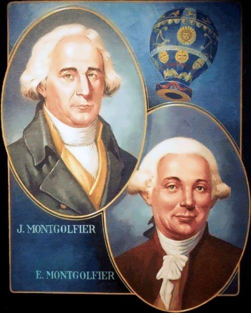 Montgolfier brothers World of faces JosephMichel and JacquesEtienne Montgolfier World