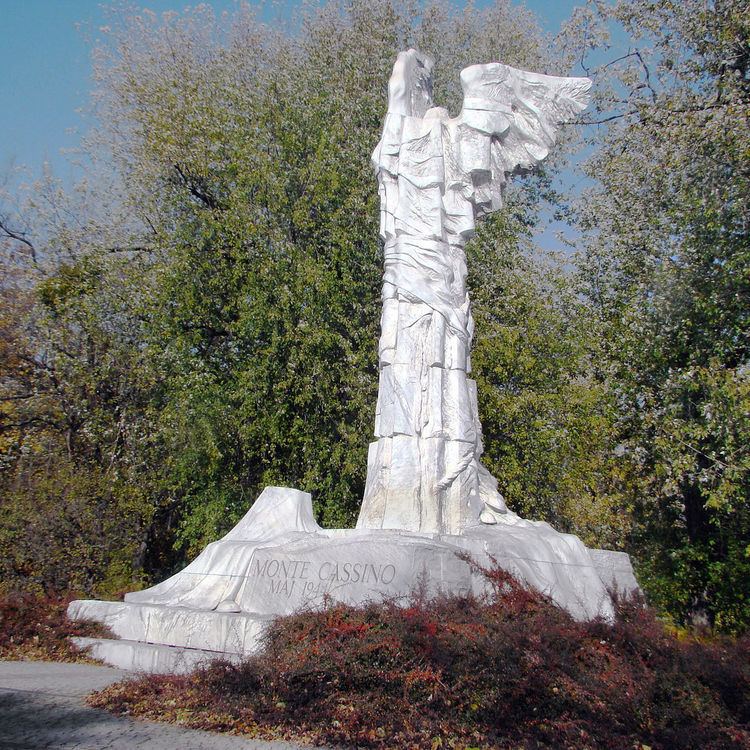 Monument to the Battle of Monte Cassino in Warsaw