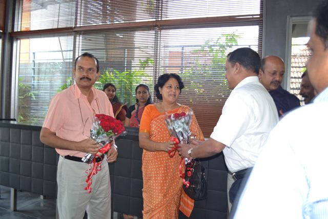 Moolam Thirunal Rama Varma Visit by HH Shri Moolam Thirunal Rama Varma Artech Office Trivandrum