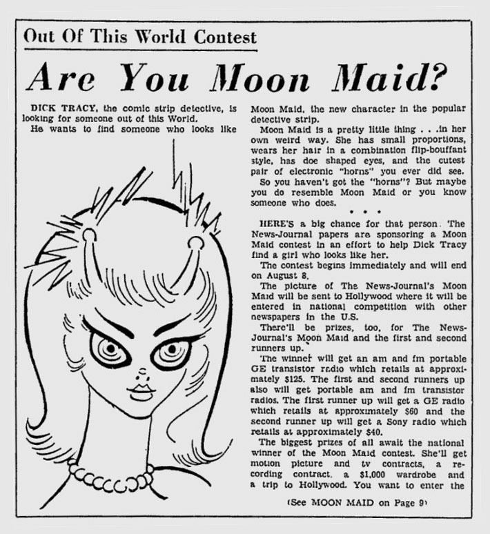 Moon Maid (comics) Ominous Octopus Omnibus Moon Maid Contest