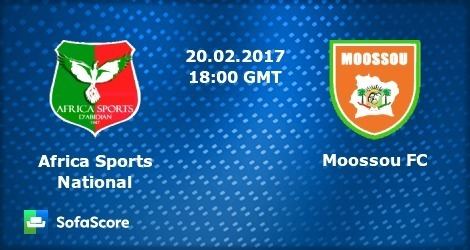 Moossou FC Africa Sports National Moossou FC live score video stream and H2H