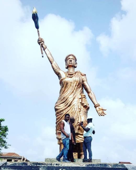 Moremi Ajasoro Ooni Builds Queen Moremi Ajasoro Statue Of Liberty Tallest In