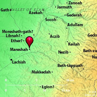 Moresheth-Gath Bible Map Moresheth Mareshah