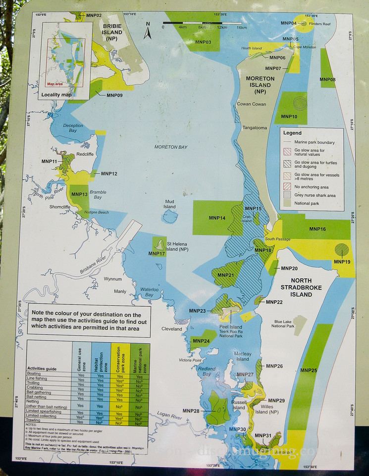 Moreton Bay Marine Park Maps Signs and Bird amp Nature Information Wynnum North Reserve and