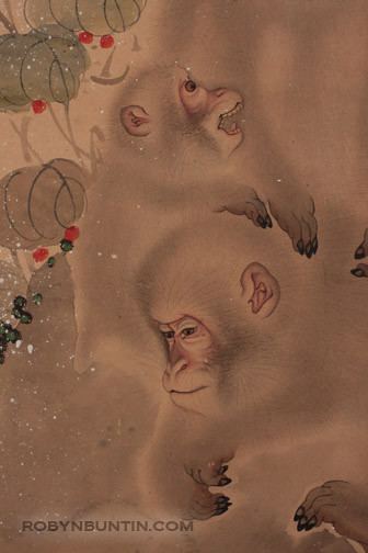 Mori Sosen Three Monkeys by Mori Sosen