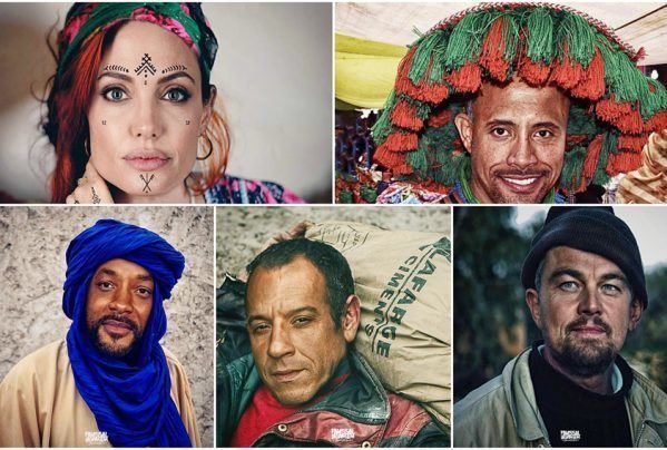 Moroccans Moroccan Artist Reimagines Hollywood Superstars as Typical Moroccans