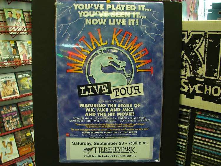 Mortal Kombat: Live Tour Mortal Kombat Live Tour Poster Video Game Auctions