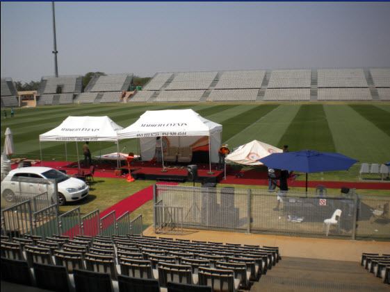 Moruleng Stadium Presented to King of Bakgatla Sept 2010 Pauline Venables