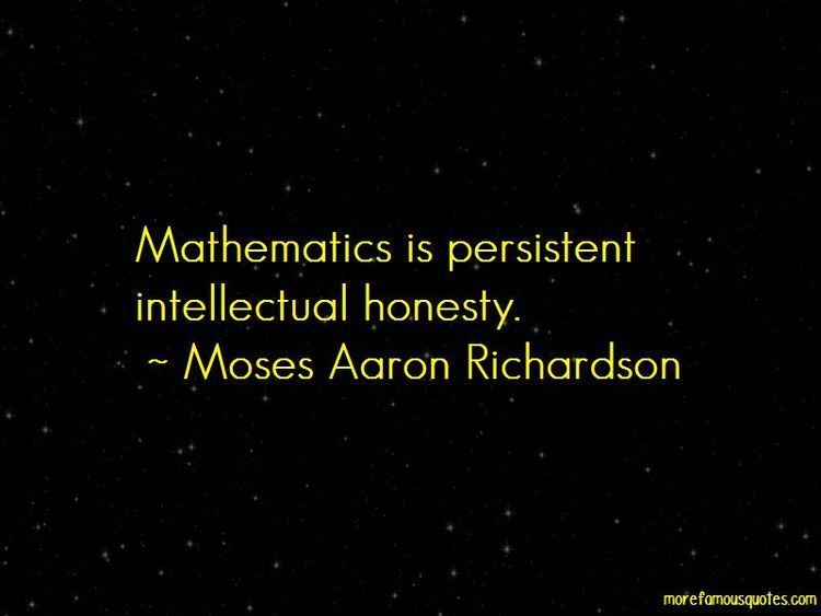 Moses Aaron Richardson Moses Aaron Richardson quotes top 1 famous quotes by Moses Aaron