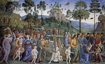 Moses Leaving to Egypt (Perugino) httpsuploadwikimediaorgwikipediacommonsthu