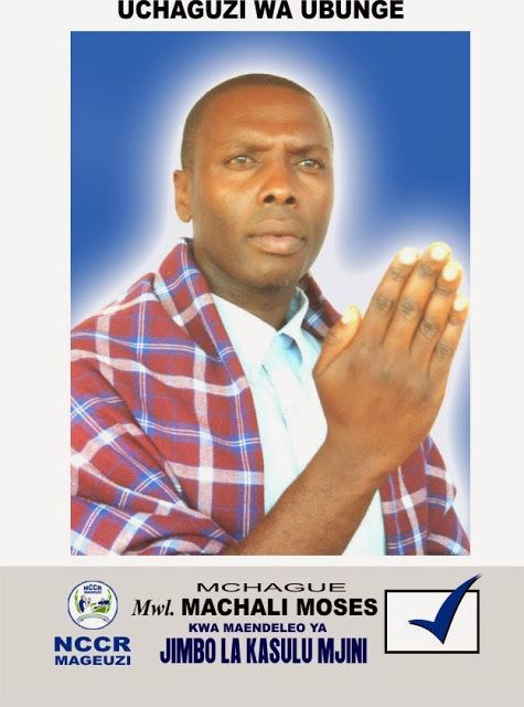 Moses Machali Haya ni Maneno ya Mbunge MOSES MACHALI wa NCCR MAGEUZI