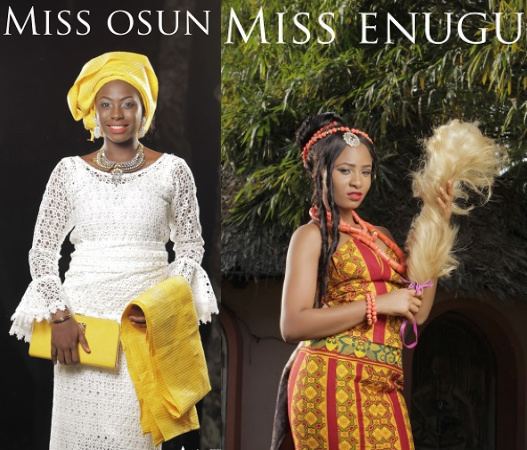 Most Beautiful Girl in Nigeria Photos MBGN 2015 Contestants Stun In Traditional Outfit Winner To