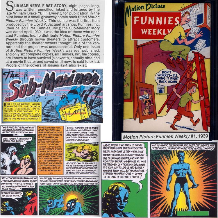 Motion Picture Funnies Weekly Namor75 Namor the SubMariner Readathon