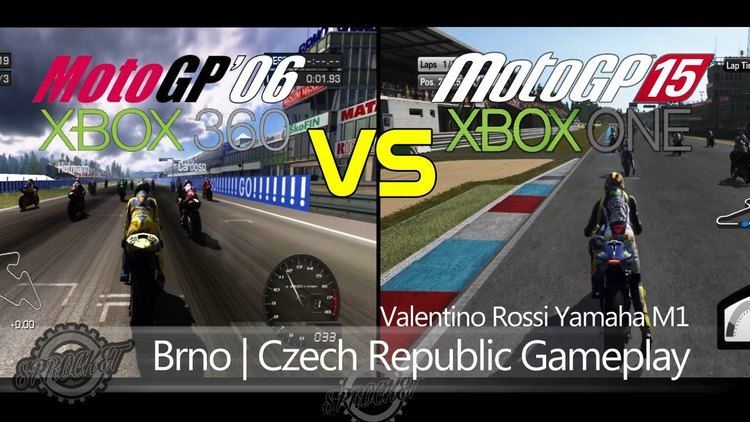 MotoGP '06 MotoGP 06 VS MotoGP 15 Gameplay Race Rossi at Brno MotoGP 2015 YouTube