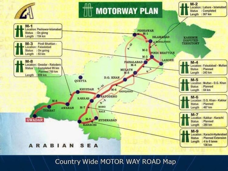 Motorways of Pakistan Motorways Plan and Map of M1 to M9 Pakistan Hotline