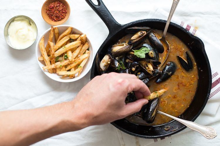 Moules-frites Moroccan Moules Frites Recipe on Food52