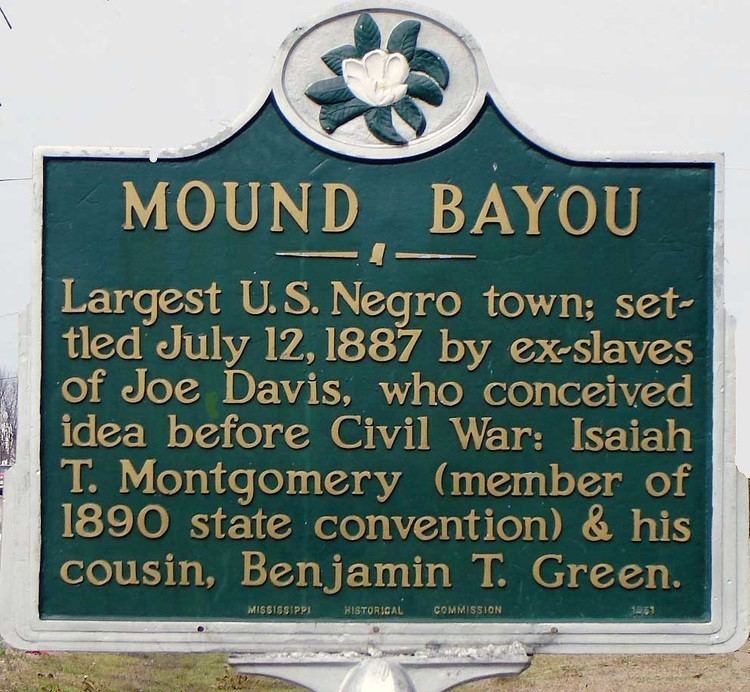 Mound Bayou, Mississippi wwworgsitescommsmoundbayouMoundBayousignjpg