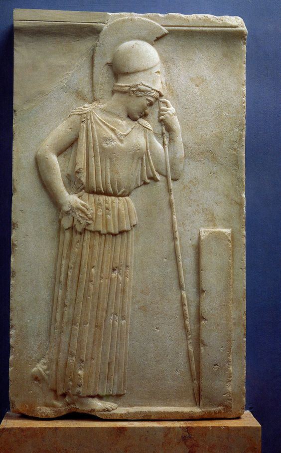 Mourning Athena Mourning Athenaquot by Unknown Sculptor c 470 BC Acropolis Museum