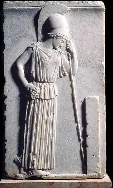 Mourning Athena wwwmlahanasdeGreeksArtsAthenaMourningjpg