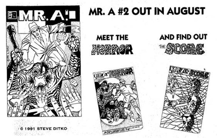 Mr. A Ditko Comics Link MR A 18 Kickstarter by SnyderDitko