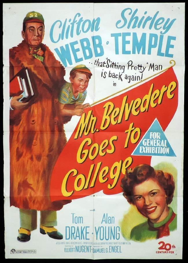 Mr. Belvedere Goes to College MR BELVEDERE GOES TO COLLEGE Original One sheet Movie Poster SHIRLEY