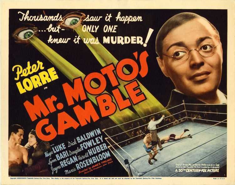 Mr. Moto Lobby card for Mr Moto39s Gamble 1938 starring Peter Lorre