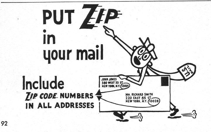 Mr. ZIP Mr Zip and the ZIP Code Promotional Campaign
