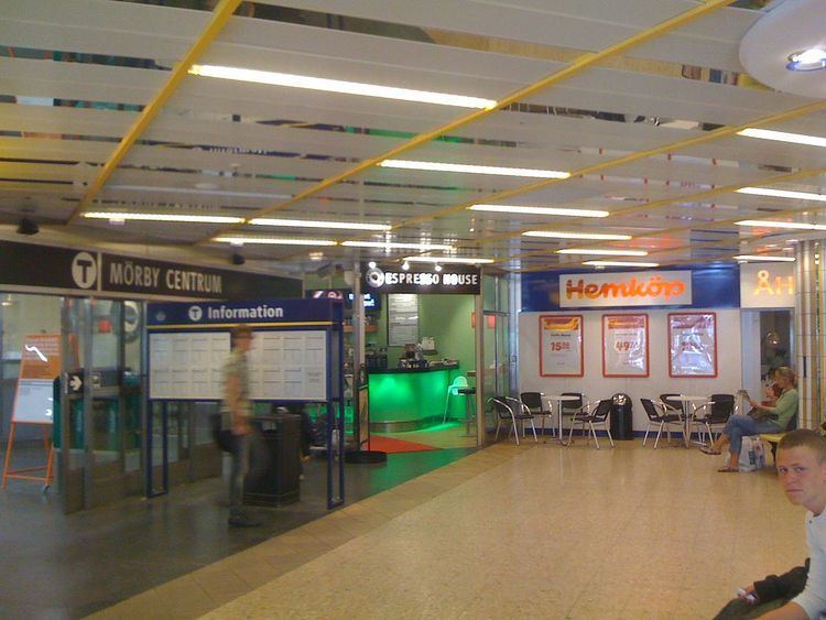 Mörby centrum metro station