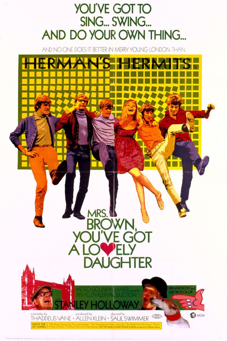 Mrs. Brown, You've Got a Lovely Daughter (film) wwwgstaticcomtvthumbmovieposters7848p7848p