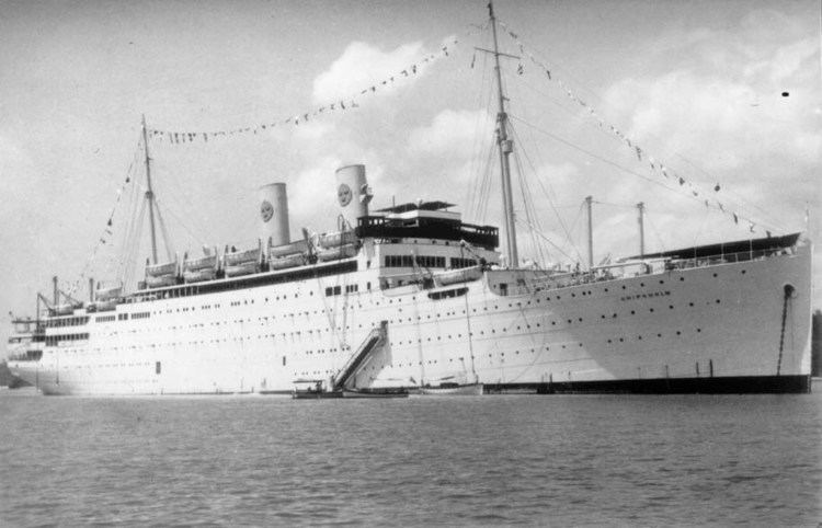 MS Gripsholm (1924) MS Berlin images Outside views