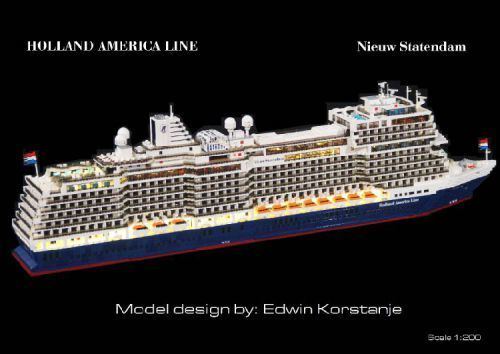 MS Nieuw Statendam Cruise ship MS Nieuw Statendam from the Holland America Line A LEGO